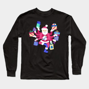 Dancing Pastel Shiva Claus Long Sleeve T-Shirt